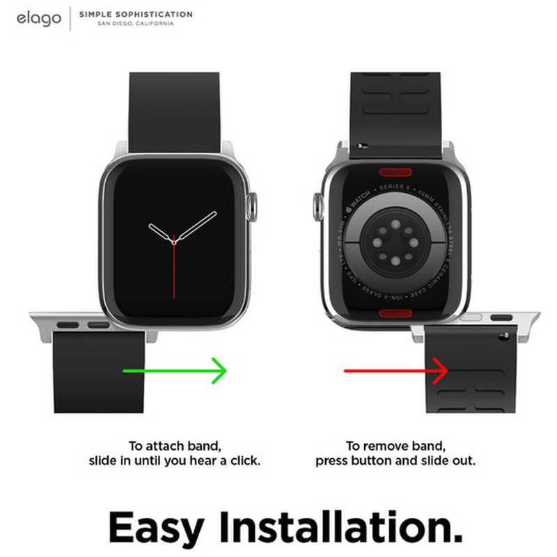 ELAGO ELAGO APPLE WATCH STRAP for Apple Watch 38/40mm Black ELW40BDRBWSBK ELW40BDRBWSBK