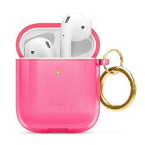 ELAGO CLEAR CASE for AirPods /AirPods 2nd Charging / AirPods 2nd Wireless (Neon Pink) EL_APACSTPCE_NP
