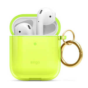 ELAGO CLEAR CASE for AirPods /AirPods 2nd Charging / AirPods 2nd Wireless (Neon Yellow) EL_APACSTPCE_NY