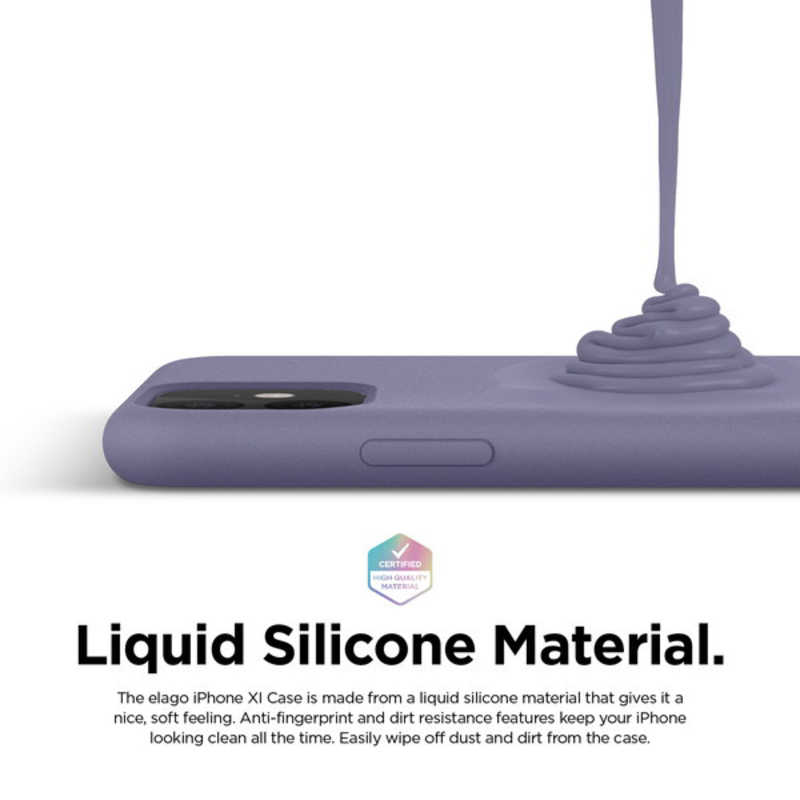 ELAGO ELAGO SILICONE CASE 2019 for iPhone11 (Lavender Gray) ELIKMCSSCS2LG ELIKMCSSCS2LG