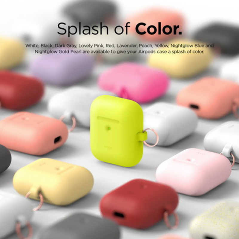ELAGO ELAGO AIRPODS HANG CASE for AirPods 2nd Generation Wireless Charging Case EL_A2WCSSCHW_NY EL_A2WCSSCHW_NY