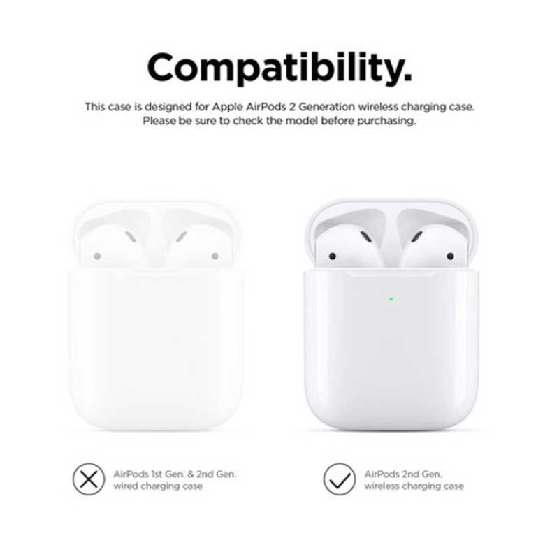 ELAGO ELAGO AIRPODS CASE for AirPods 2nd Generation Wireless ELA2WCSSCAWGY ELA2WCSSCAWGY