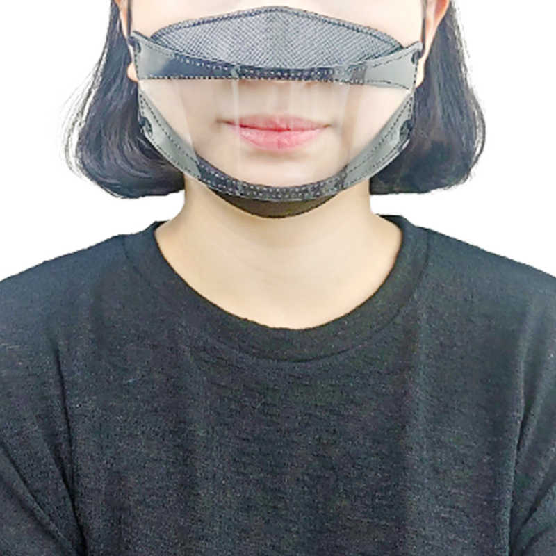 UI UI 透明ウインドウマスク Lサイズ ブラック  