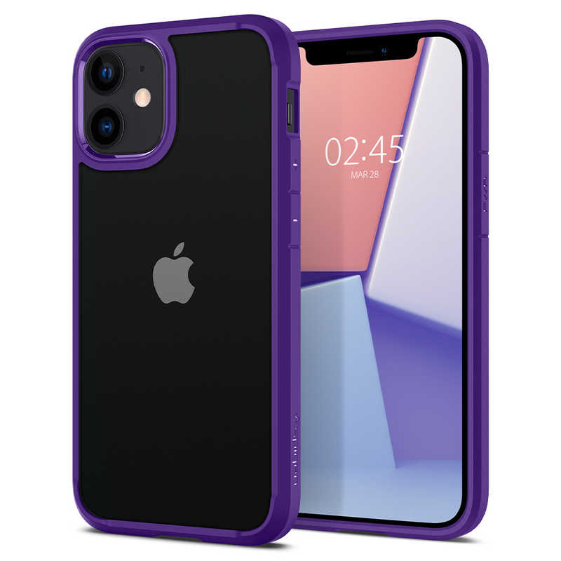 SPIGEN SPIGEN iPhone 12 mini 5.4インチ対応 Crystal Hybrid Hydrangea Purple ACS01544 ACS01544