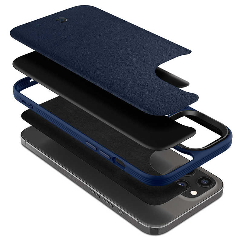 SPIGEN SPIGEN iPhone 12 Pro Max 6.7インチ対応 Leather Brick Navy ACS01651 ACS01651