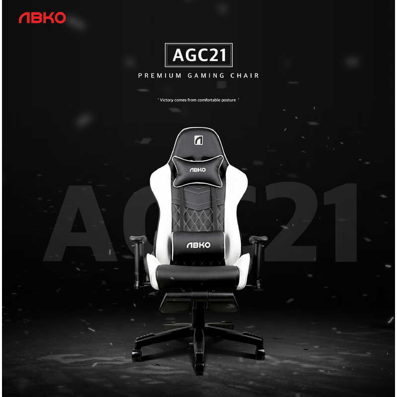 ABKO ABKO ゲーミングチェア ABKO (White) AGC21 AGC21