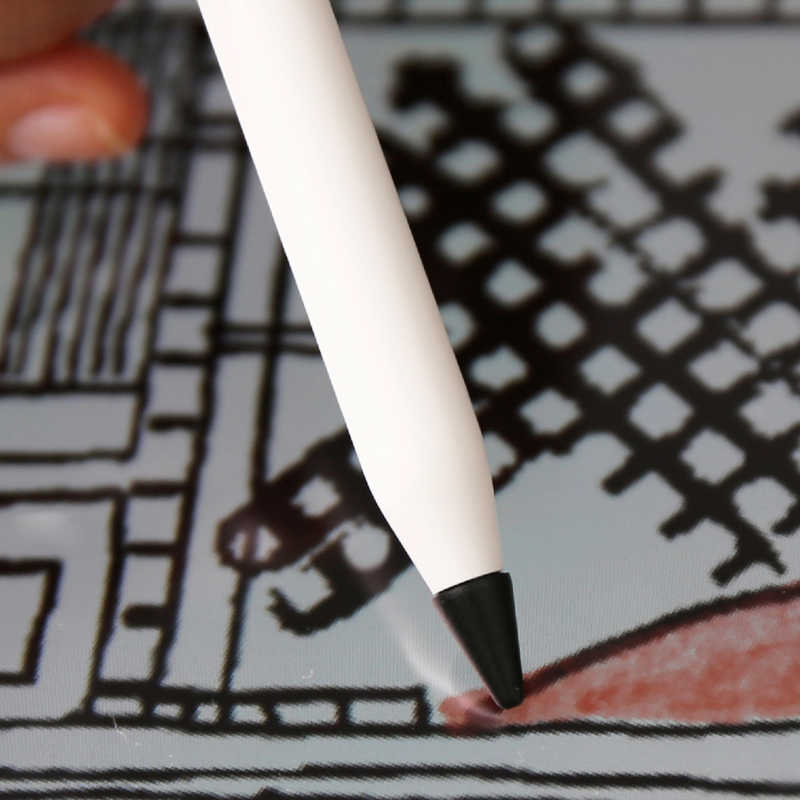 ROA ROA Apple Pencil用 一体型TPUカバー付きチップ(4個入り) ifeli ブラック IF00062 IF00062
