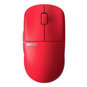 PULSAR ゲーミングマウス X2V2 Mini ［光学式 /有線/無線(ワイヤレス) /5ボタン /USB］ レッド PX2213