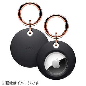 ELAGO AirTag �V���R���P�[�X EL-ATGCSSCSI-BK �u���b�N