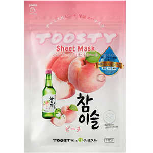 TOOSTY×チャミスル ピーチ保湿ツヤマスク 7枚入 TOOSTY×チャミスル ピーチ保湿ツヤマスク 7枚入