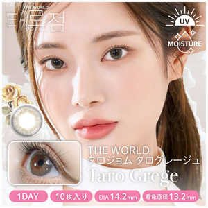 アイレ (度あり/-2.50) THE WORLD タロジョム タログレージュ (BC8.6/PWR-2.50/DIA14.2) 10枚入 カラコン 