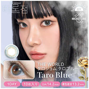 アイレ (度あり/-6.00) THE WORLD タロジョム タロブルー (BC8.6/PWR-6.00/DIA14.2) 10枚入 カラコン 