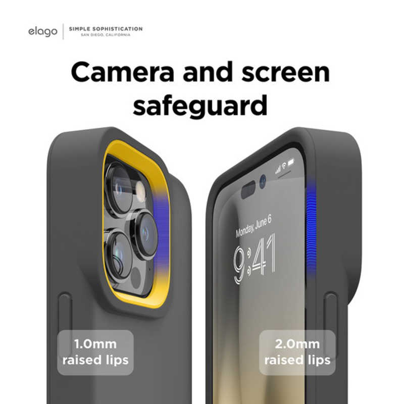 ELAGO ELAGO iPhone 14 Plus 6.7インチ ケースelago GLIDE CASE  ELINBCSPTGEDY ELINBCSPTGEDY