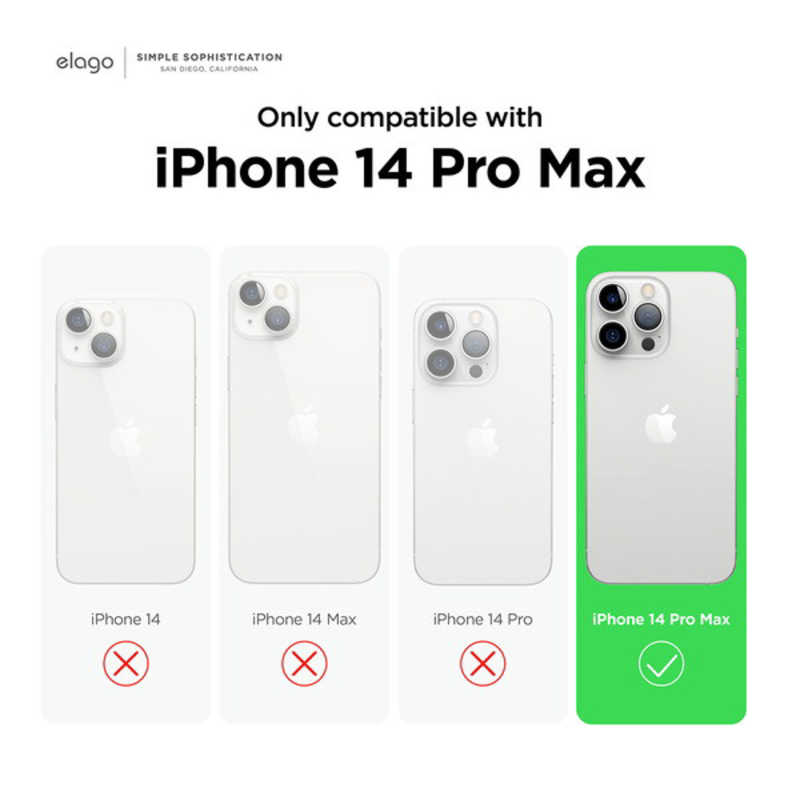 ELAGO ELAGO EL_INGCSPTGE_DL elago 耐衝撃薄型ケース/ダークグレー･ブラック iPhone 14 Pro Max ELINGCSPTGEDL ELINGCSPTGEDL