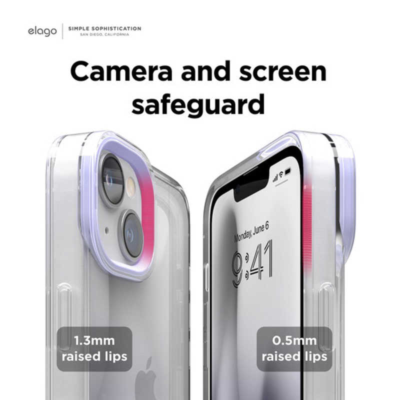 ELAGO ELAGO iPhone 14 Plus 6.7インチ ケースelago GLIDE CASE ELINBCSPTGECP ELINBCSPTGECP