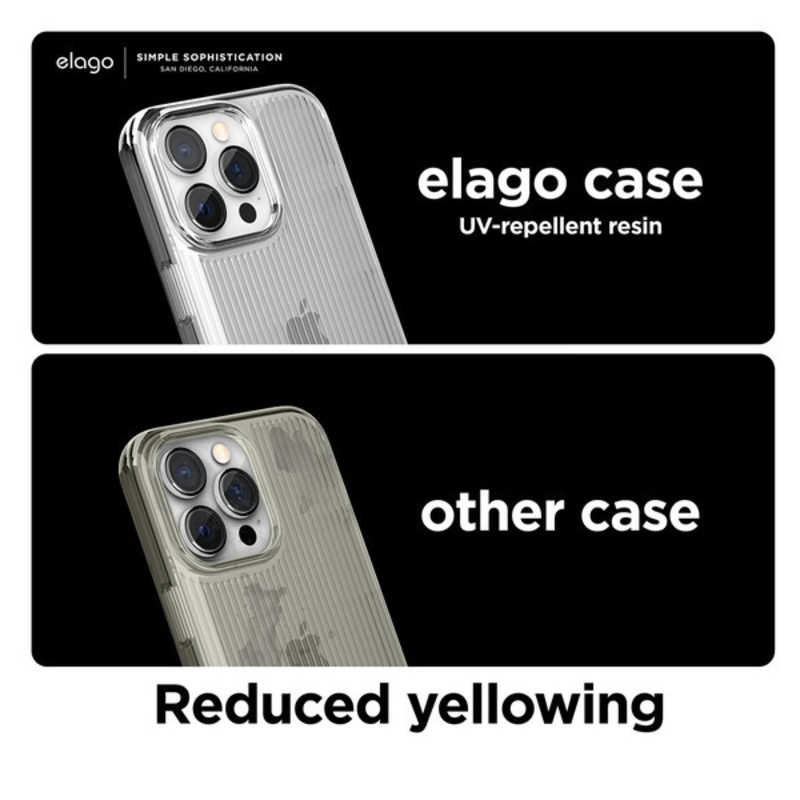 ELAGO ELAGO elago 耐衝撃薄型クリアケースクリア iPhone 14 Pro 6.1インチ ELINPCSTPURCL ELINPCSTPURCL