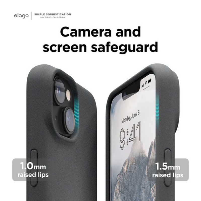 ELAGO ELAGO iPhone 14 Plus 6.7インチ ケースelago PEBBLE CASE  ELINBCSTPPCDG ELINBCSTPPCDG