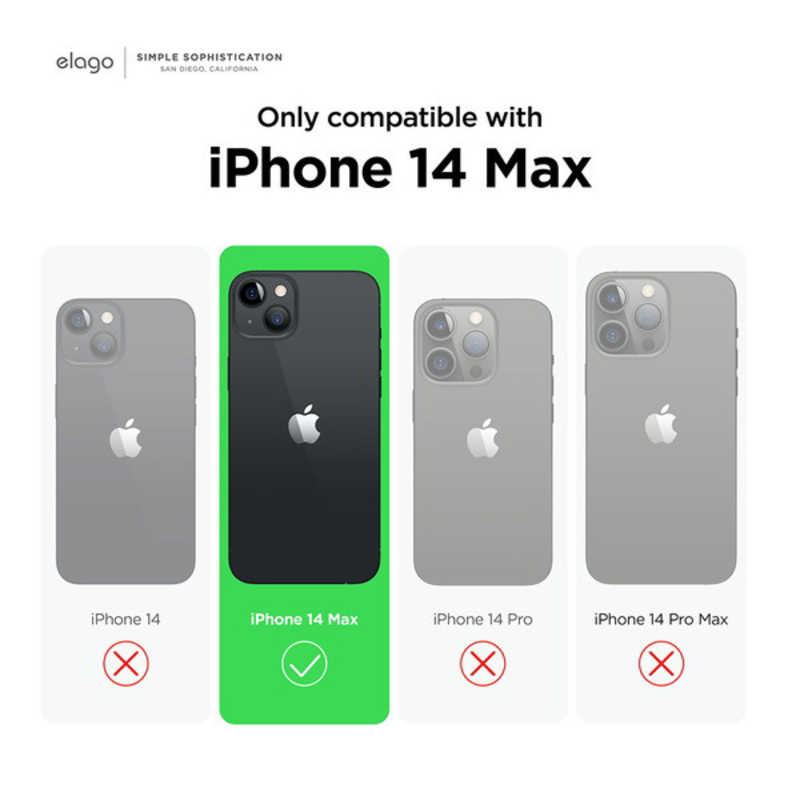 ELAGO ELAGO iPhone 14 Plus 6.7インチ ケースelago PEBBLE CASE  ELINBCSTPPCDG ELINBCSTPPCDG