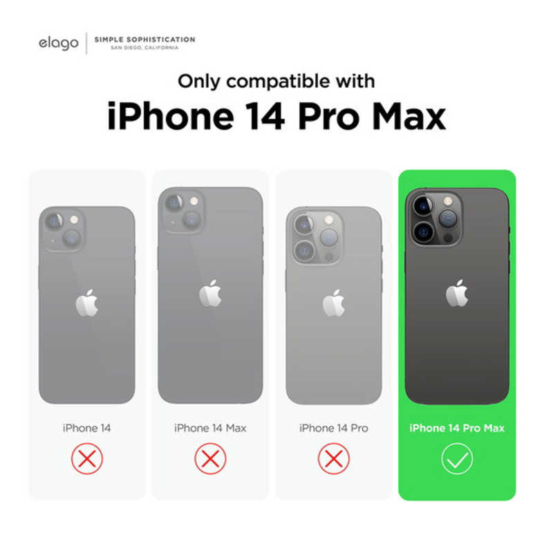 ELAGO ELAGO EL_INGCSTPAE_BK elago 耐衝撃薄型ケース/ブラック iPhone 14 Pro Max ELINGCSTPAEBK ELINGCSTPAEBK