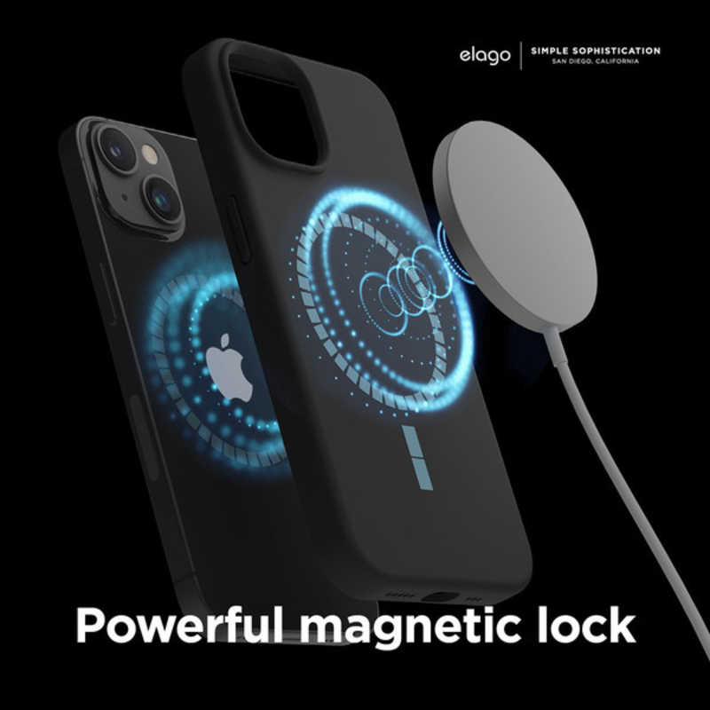 ELAGO ELAGO iPhone 14 Plus 6.7インチ ケースelago MagSafe SOFT SILICONE CASE  ELINBCSSCMSBK ELINBCSSCMSBK