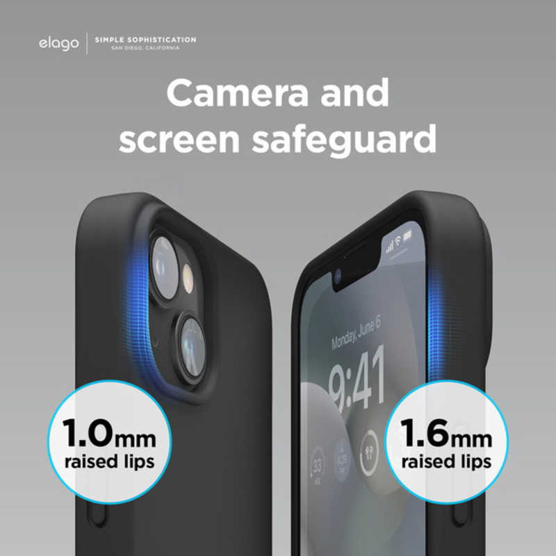 ELAGO ELAGO iPhone 14 Plus 6.7インチ ケースelago MagSafe SOFT SILICONE CASE  ELINBCSSCMSBK ELINBCSSCMSBK