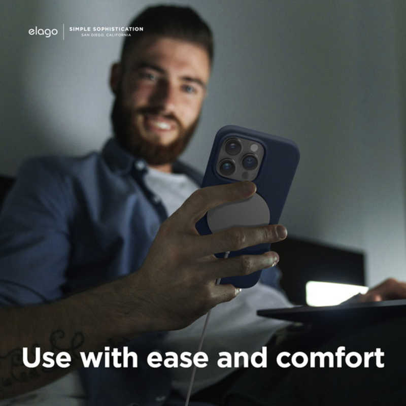 ELAGO ELAGO elago MagSafe対応シリコンケースジーンインディゴ iPhone 14 Pro 6.1インチ ELINPCSSCMSJI ELINPCSSCMSJI