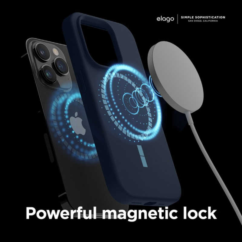 ELAGO ELAGO elago MagSafe対応シリコンケースジーンインディゴ iPhone 14 Pro 6.1インチ ELINPCSSCMSJI ELINPCSSCMSJI