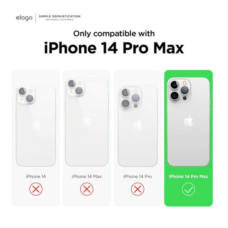 ELAGO ELAGO EL_INGCSSCS3_MT elago 耐衝撃薄型シリコンケース/ミント iPhone 14 Pro Max ELINGCSSCS3MT ELINGCSSCS3MT