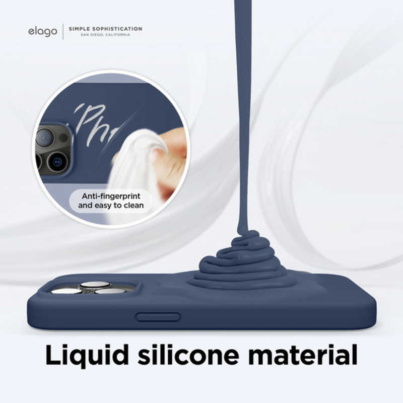 ELAGO ELAGO elago 耐衝撃薄型シリコンケースジーンインディゴ iPhone 14 Pro 6.1インチ ELINPCSSCS3JI ELINPCSSCS3JI