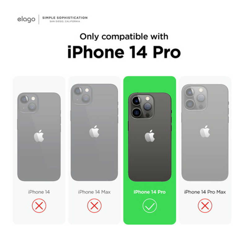 ELAGO ELAGO elago 耐衝撃薄型シリコンケースジーンインディゴ iPhone 14 Pro 6.1インチ ELINPCSSCS3JI ELINPCSSCS3JI