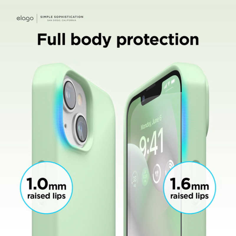 ELAGO ELAGO iPhone 14 6.1インチ ケースelago SILICONE CASE ELINNCSSCS3GR ELINNCSSCS3GR