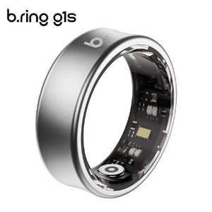 ブリング b.ring G1S チタニウム AIスマートリング 睡眠・健康管理 11号(内周65mm) シルバー BS116TNSVRNG2
