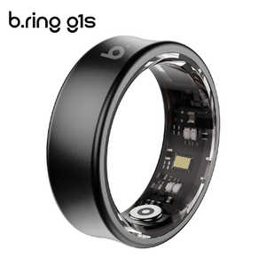 ブリング b.ring G1S チタニウム AIスマートリング 睡眠・健康管理 7号(内周55mm) ブラック BS076TNBKRNG2