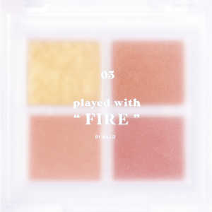 千空 4U2 アイシャドウパレット #03 PLAYED WITH FIRE 千空 4U2 アイシャドウパレット #03 PLAYED WITH FIRE