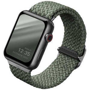 KENZAN ASPEN BRAIDED APPLE WATCH STRAP  (GREEN) UNIQ44MMASPGRN