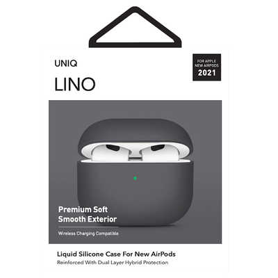 AirPods (第3世代) + UNIQ LINO ケース ユニーク（UNIQ） LINO HYBRID LIQUID シリコンケース