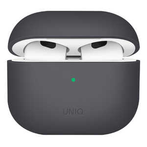 KENZAN LINO AirPods (第3世代) ハイブリッド リキッドシリコン ケース グレー UNIQ-AP21-LINOGRY KENZAN LINO AirPods (第3世代) ハイブリッド リキッドシリコン ケース グレー UNIQ-AP21-LINOGRY