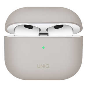 KENZAN LINO AirPods (第3世代) ハイブリッド リキッドシリコン ケース アイボリー UNIQ-AP21-LINOIVY