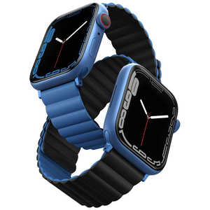 KENZAN REVIX REVERSIBLE MAGNETIC APPLE WATCH STRAP 414038MM CASPIAN UNIQ41MMREVBLUBLK