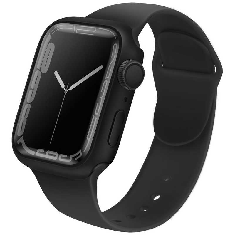 KENZAN KENZAN Apple Watch7 41mm 液晶強化ガラス付きケース LEGION ブラック UNIQ-41MM-LEGNBLK UNIQ-41MM-LEGNBLK