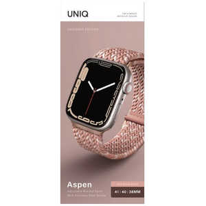 KENZAN ASPEN DESIGNER EDITION BRAIDED APPLE WATCH STRAP 41/40/38MM - CITRUS PINK UNIQ41MMASPDECPNK