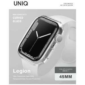 KENZAN Apple Watch7 45mm 液晶強化ガラス付きケース LEGION クリア UNIQ-45MM-LEGNCLR