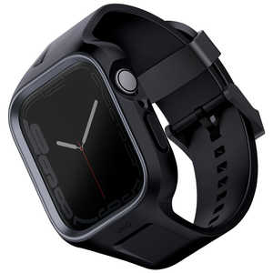 KENZAN MONOS 2-IN-1 Apple Watch STRAP WITH HYBRID CASE 45/44MM - MIDNIGHT BLACK (BLACK) UNIQ UNIQ45MMMONOSBLK