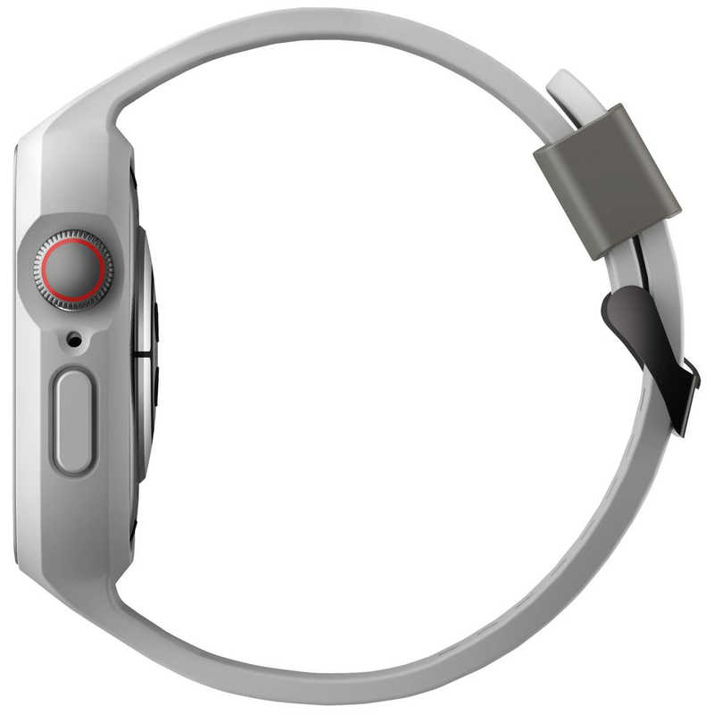 KENZAN KENZAN MONOS 2-IN-1 Apple Watch STRAP WITH HYBRID CASE 45/44MM - CHALK GREY (GREY) UNIQ UNIQ45MMMONOSGRY UNIQ45MMMONOSGRY