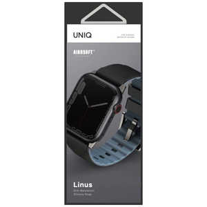 KENZAN LINUS AIROSOFT SILICONE APPLE WATCH STRAP 41/40/38MM - MIDNIGHT BLACK (BLACK) UNIQ UNIQ41MMLINUSBLK