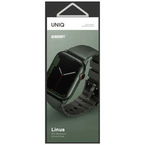 KENZAN LINUS AIROSOFT SILICONE APPLE WATCH STRAP 45/44/42MM - MOSS GREEN (GREEN) UNIQ UNIQ45MMLINUSGRN