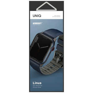 KENZAN LINUS AIROSOFT SILICONE APPLE WATCH STRAP 45/44/42MM - NAUTICAL BLUE (BLUE) UNIQ UNIQ45MMLINUSBLU