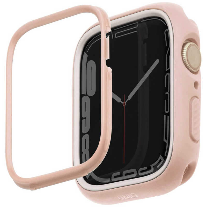 KENZAN KENZAN MODUO Apple Watch CASE WITH INTERCHANGEABLE PC BEZEL 41/40MM - BLUSH (PINK/WHITE) UNIQ UNIQ41MMMDPNKWHT UNIQ41MMMDPNKWHT