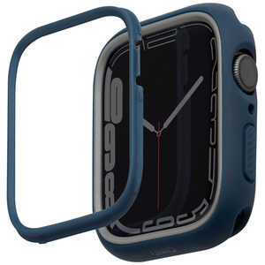 KENZAN MODUO Apple Watch CASE WITH INTERCHANGEABLE PC BEZEL 45/44MM - MARINE (BLUE/GREY) UNIQ UNIQ45MMMDBLUGRY