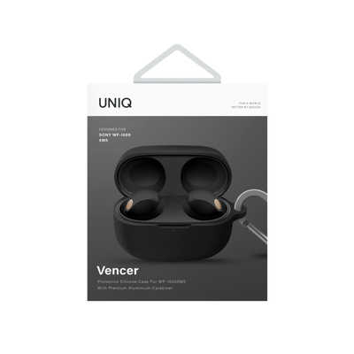 KENZAN SONY WF-1000XM5 シリコンケース UNIQ-SONYWF1000XM5-VENBLK の